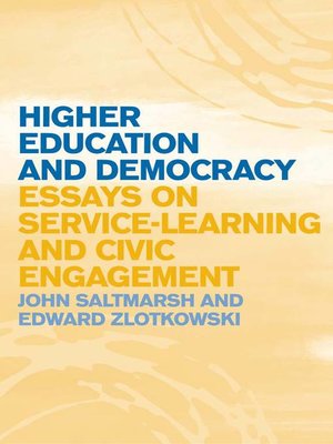 cover image of Higher Education and Democracy